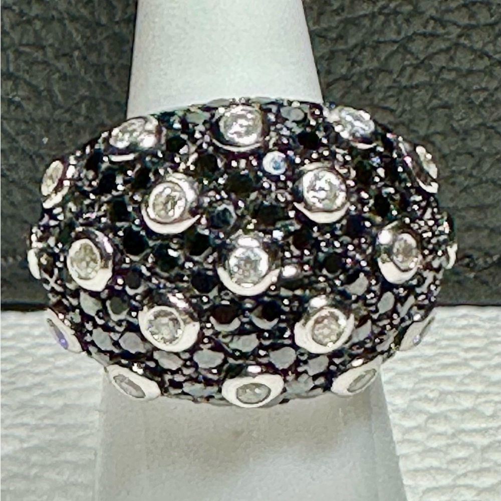 925 Sterling Silver Black Onyx Ring Size 5 Lot#928